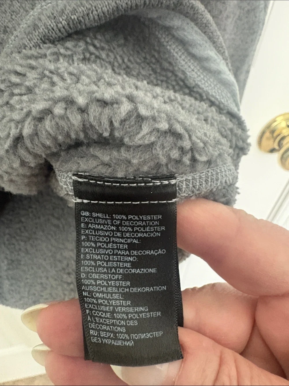 The North Face Men’s Gray Quarter-Zip Fleece Pullover